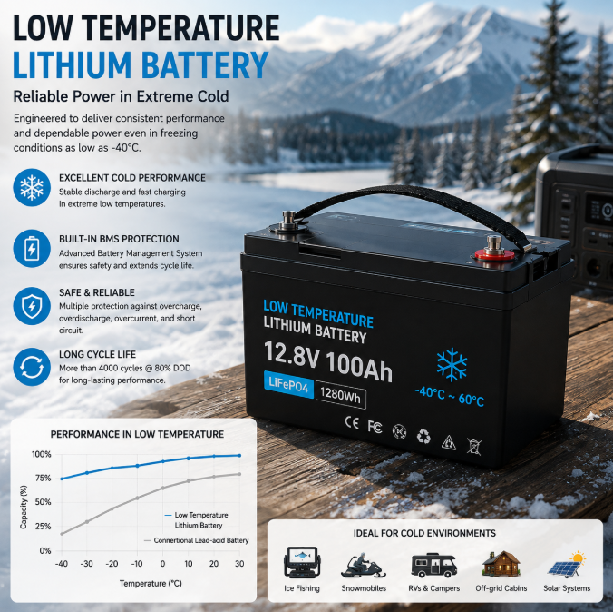 Why Every Cold Climate Setup Needs a Low Temperature Lithium Battery