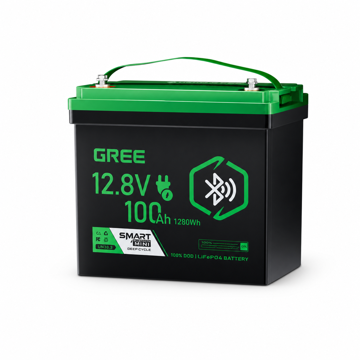 Gree 12.8V 100Ah LiFePO4 Bluetooth RV & Camper Battery Secondary image